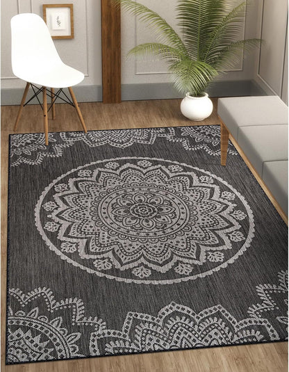 CAMILSON Outdoor Rug 5x7 Modern Area Rugs for Indoor and Outdoor Patios and Porches - Waterproof