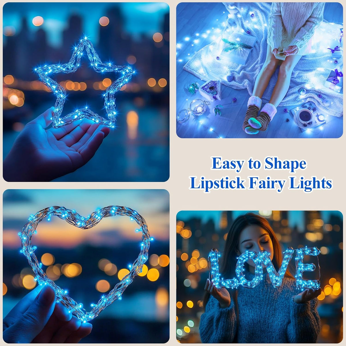 Lakumu 32FT(16 * 2) LED String Lights Battery Operated, Fairy Lights with Timer, Mini Twinkle
