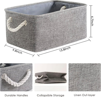 TheWarmHome Storage Bins Basket - Storage Baskets for Organizing Shelves,Home Closet Organizer for