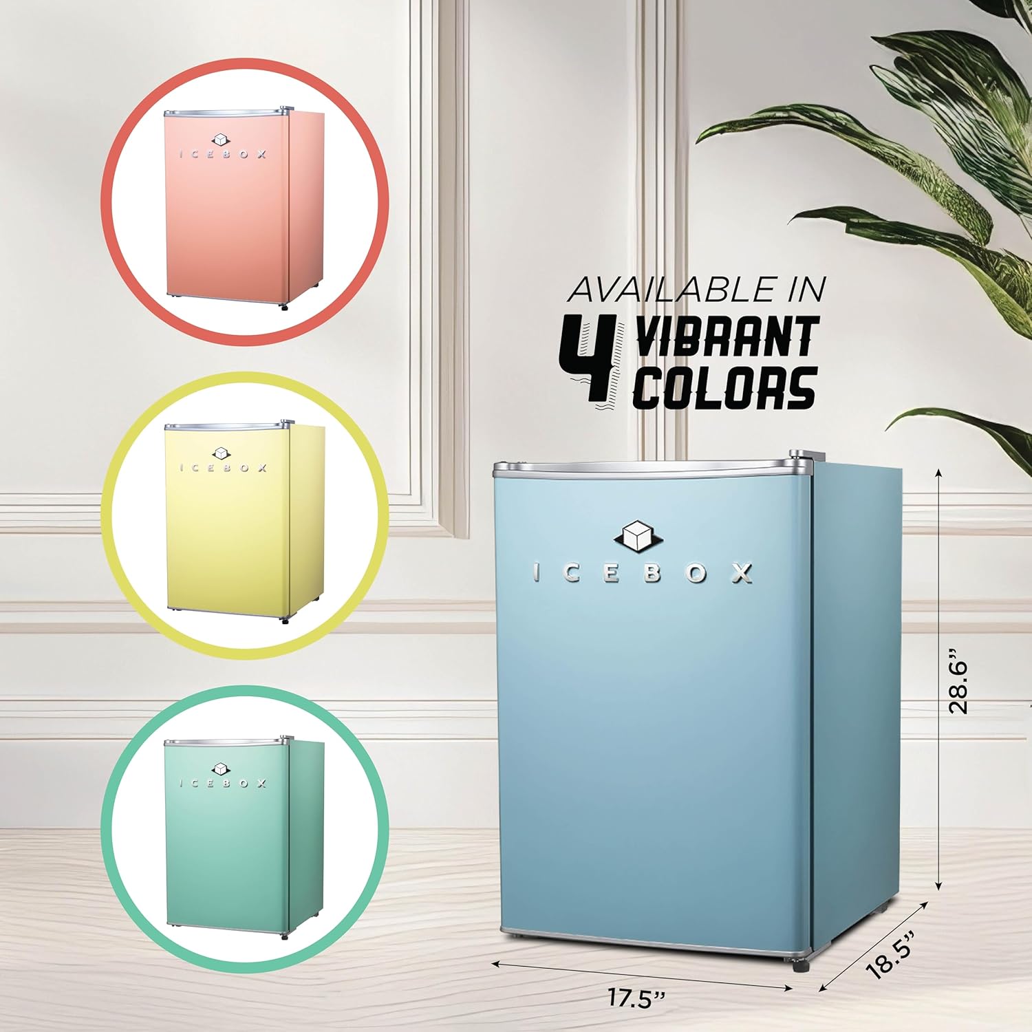 IBCR25SLT Compact, Energy Star Certified Small, Single Door Mini Fridge with Freezer Refrigerator