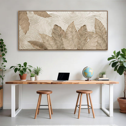 Minimalist & Modern Art for Bedroom Decor Framed Abstract & Textured Artwork for Walls Neutral &
