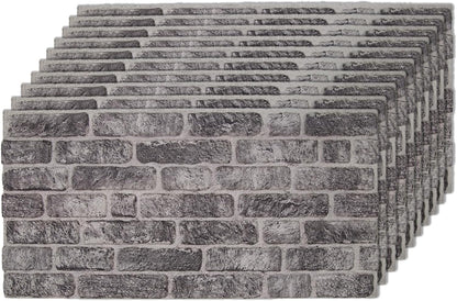 IZODEKOR 3D Wall Panels Brick Effect - Cladding, Stone Look, Styrofoam Facing for Living Room