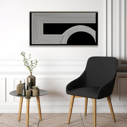 Abstract Wall Art Modern Canvas Art Wall Decor Minimalist Wall Art Geometric Line Canvas Artwork