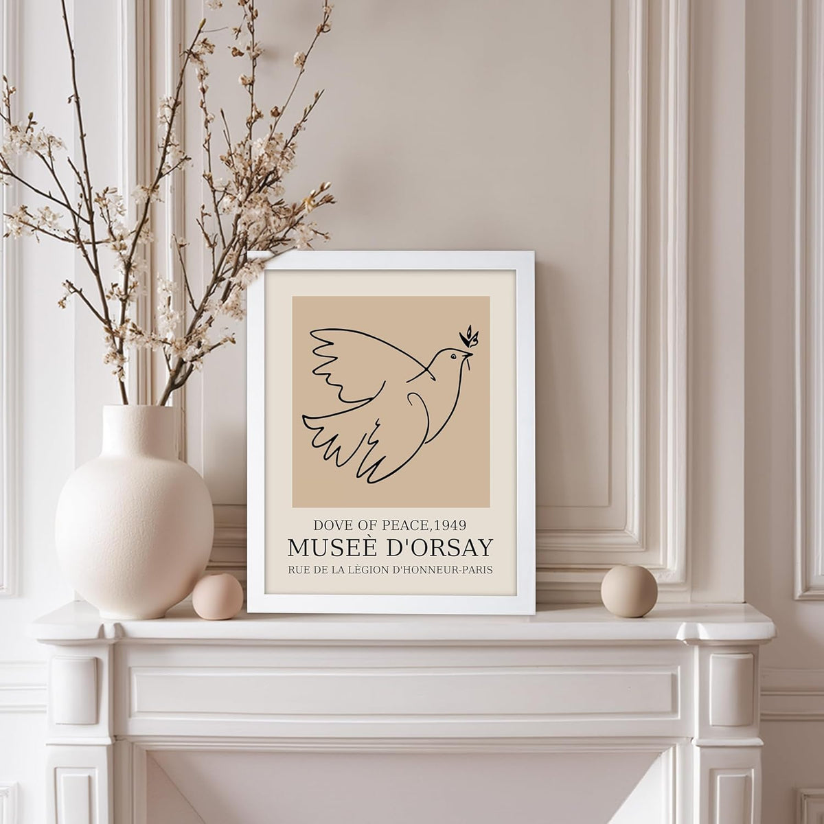 Poster Master Vintage Poster - Retro Minimalist Print - Gift for Artist, Friend - Dove Of Peace