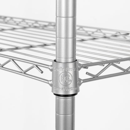 Seville Classics UltraDurable Heavy Duty NSF Solid Steel Wire Rack Storage Unit, Organizer for