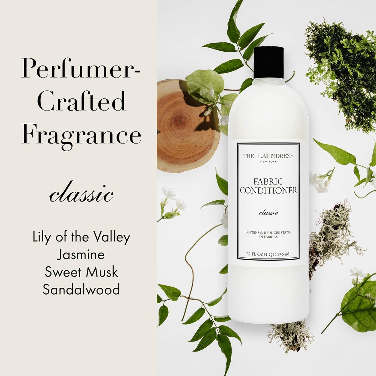 The Laundress Signature Fabric Conditioner Classic, Concentrated Fabric Softener Liquid, Soften
