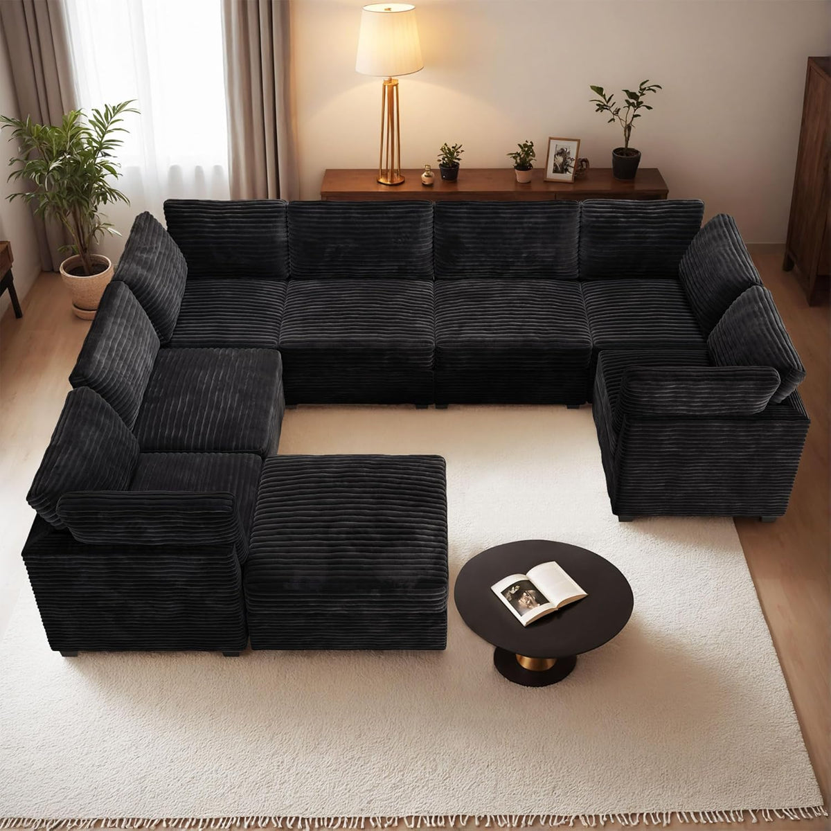 HOOOWOOO Modular Sectional Sofa,8 Pieces Sectional Couches for Living Room,131X98 G Shaped Cloud