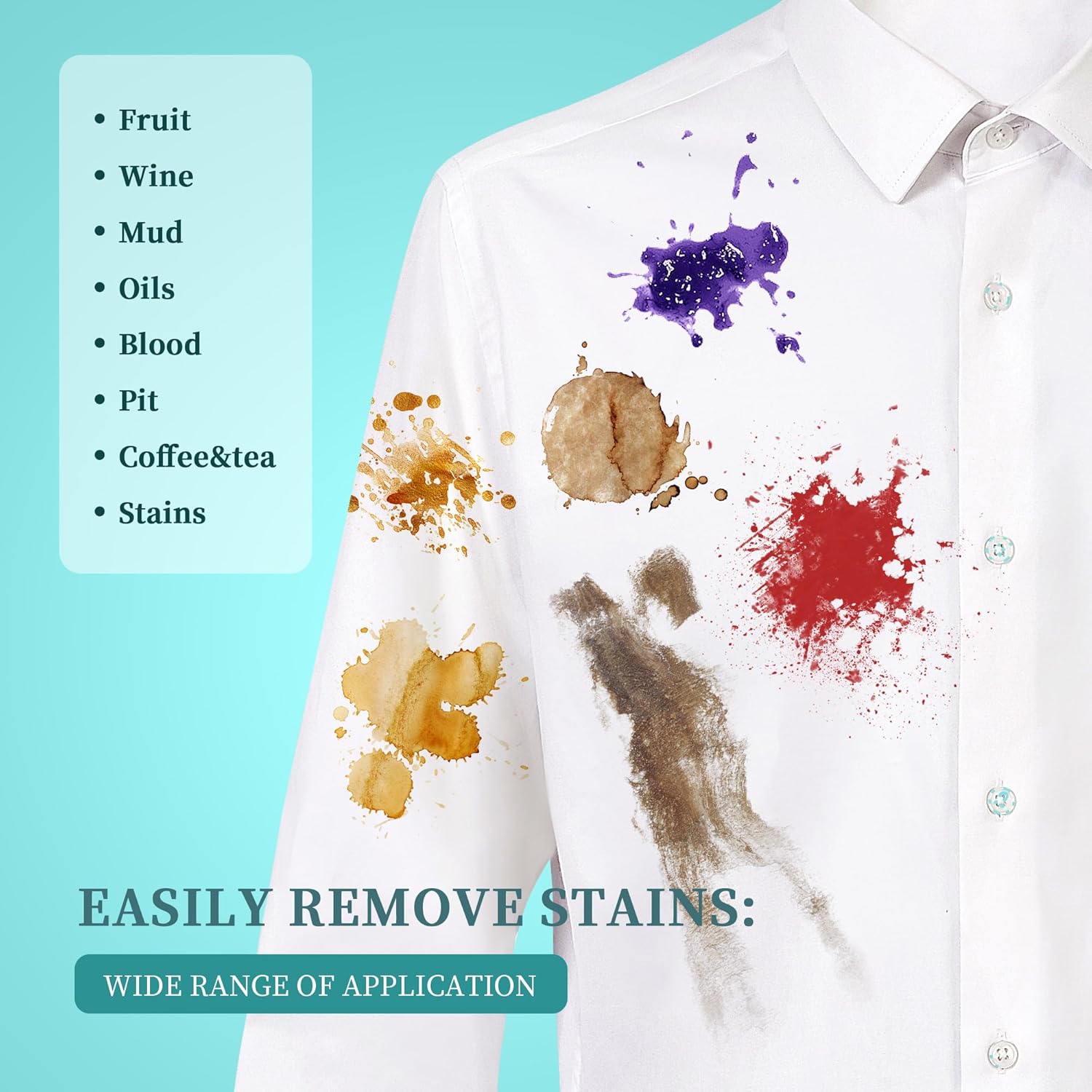 BFWood Laundry Stain Brush, Natural Soft Boar Bristles, Removes Tough Stains from Delicate Fabrics