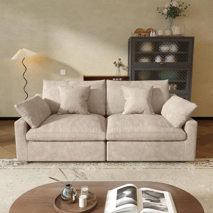 JACH Sectional Couches for Living Room, Cloud Sectional Couch with Deep Seat, Down Filled Modular