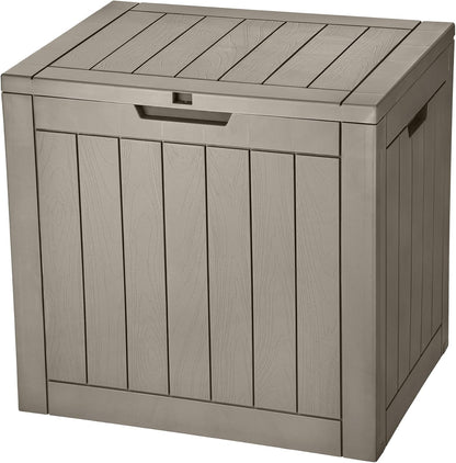 YITAHOME 30 Gallon Deck Box Outdoor Storage Box, Waterproof Resin Package Delivery and Storage Box