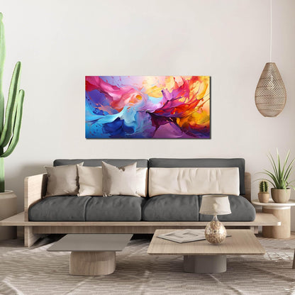 GUGIKA Abstract Wall Art for Living Room, Colorful Canvas Wall-Art for Bedroom, Print Paintings
