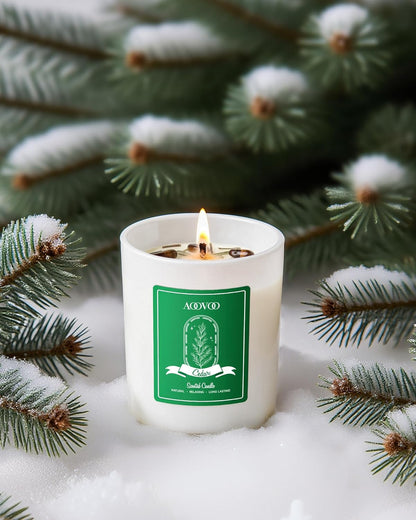 AOOVOO Winter Candles Set for Women - 4 Pack Candles for Home Scented, Aromatherapy Candle with