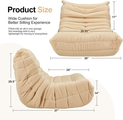Bean Bag Chairs for Adults Giant Bean Bag Chair Memory Foam BeanBag Chair Big Bean Bag Sofa with