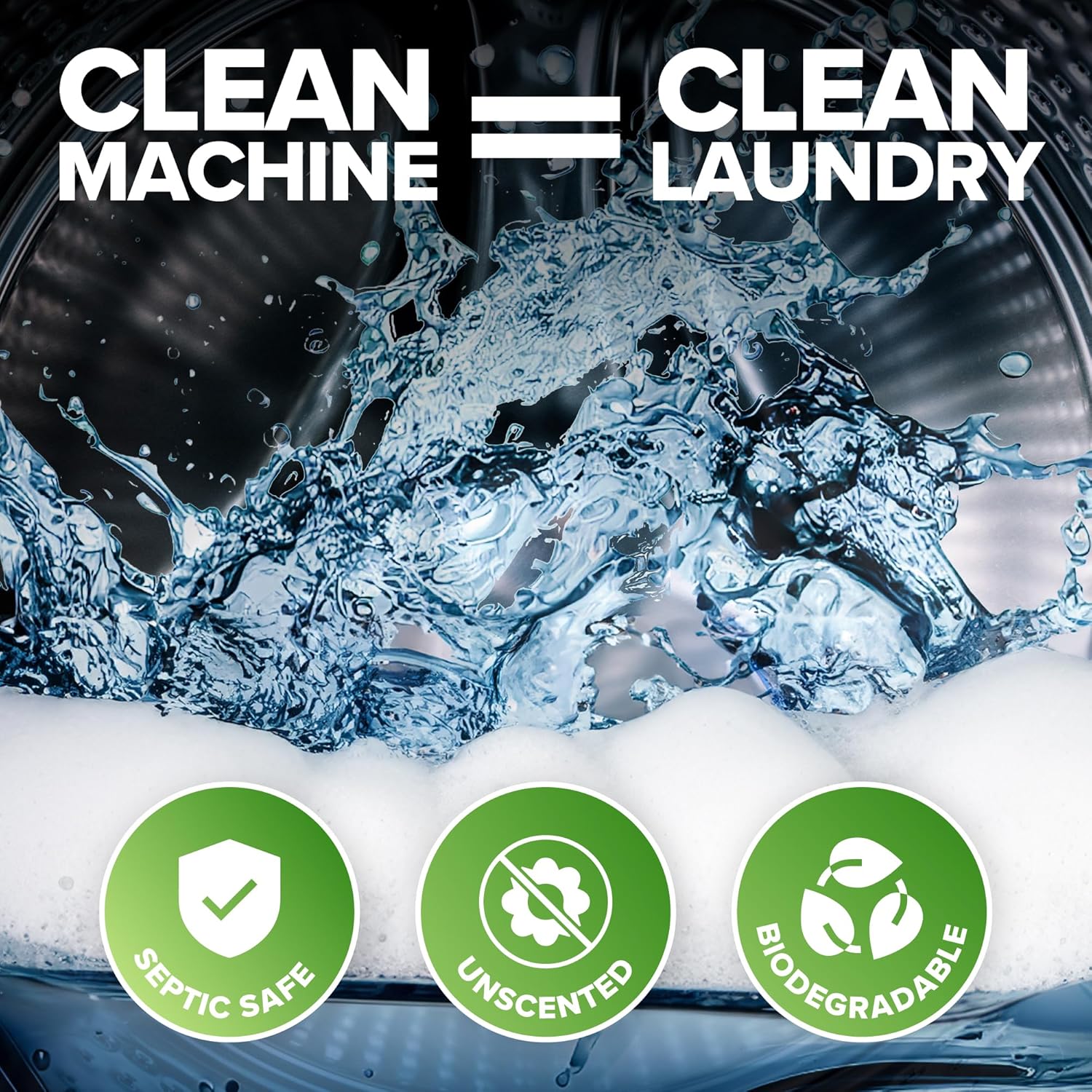 Heavy Duty Washing Machine Cleaner and Descaler - Deep Cleaning Tablets For Front Load or Top Load