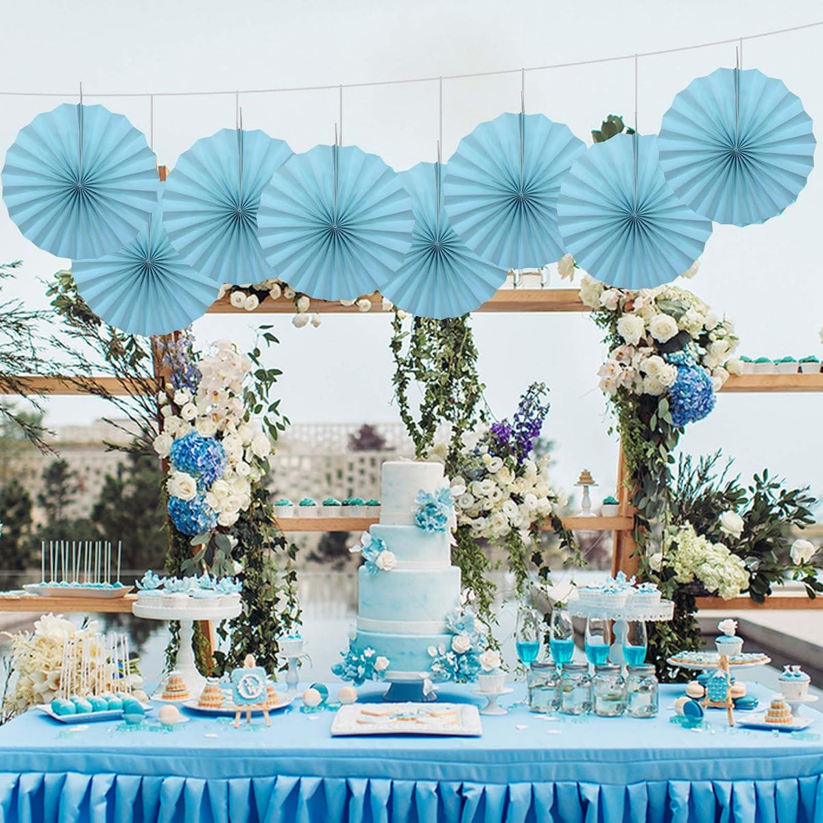 Blue Graduation Party Decor,Baby Blue Party Decorations,Christmas Baby Shower Decorations,Under The