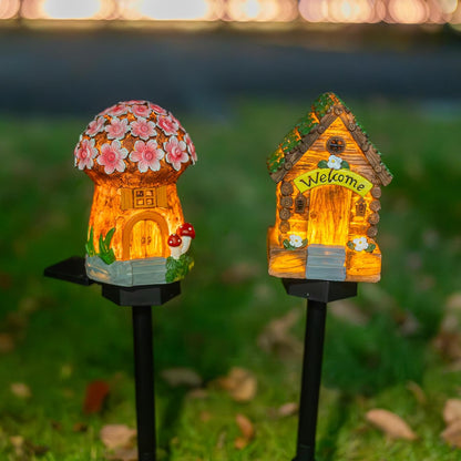 Dazzle Bright Solar Mushroom Lights Fairy Garden Lights for Home Decor Outdoor Decorative Stakes