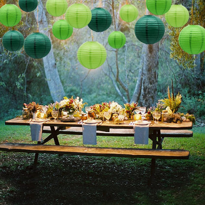 Paper Lanterns Party Decorations Green - Hanging Paper Lanterns Indoor Outdoor - Football Theme
