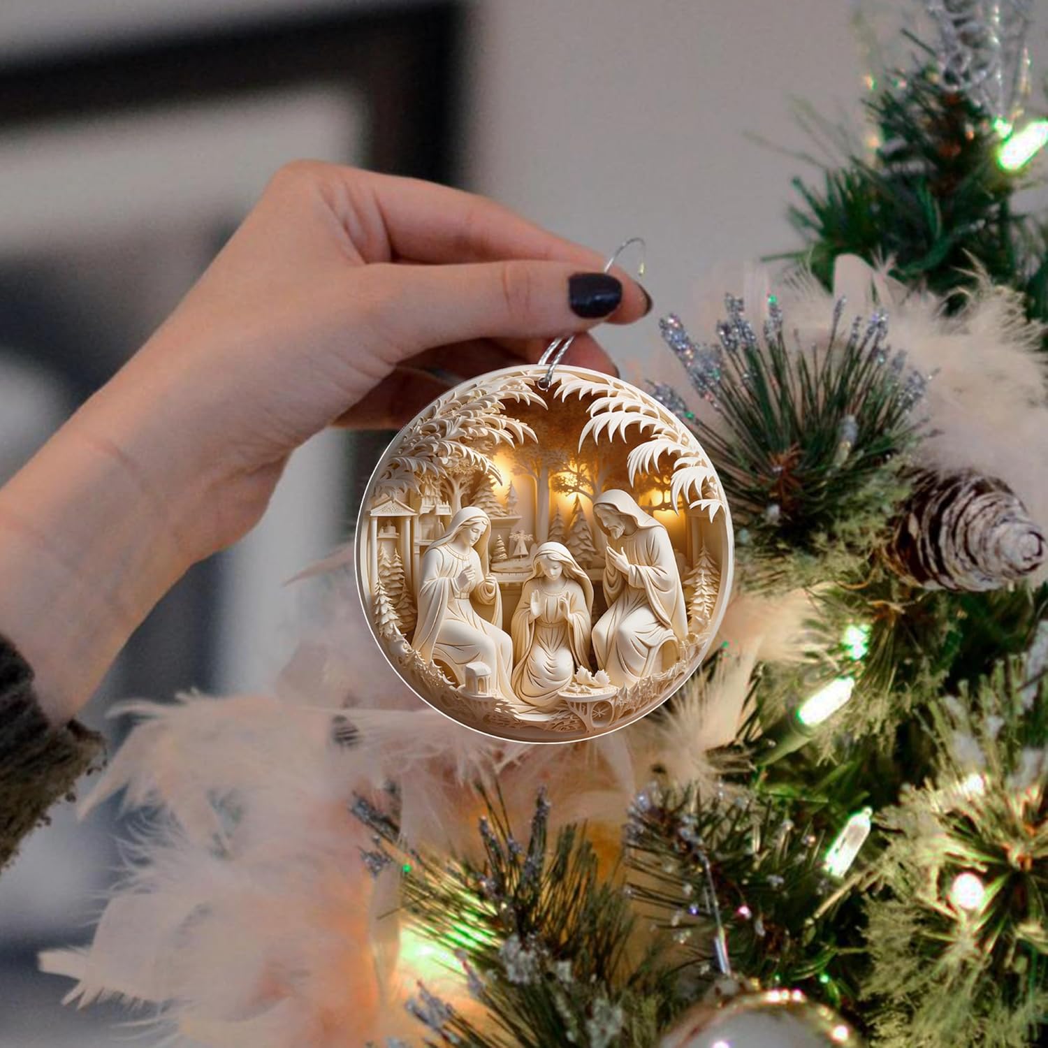 Jabihome Christmas Ornaments 2025, Exchange for Women, Men, Collectible Dated Year Ornaments for