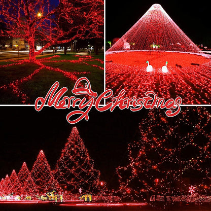 150LIGHTS RED Extra-Bright with End Connectors Christmas Decorative Lights 9.72m UL Certified Mini