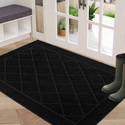 BEQHAUSE Dirt Trapper Door Mat 32" x 48", Doormat Non-Slip Entryway Rugs Washable, Dog Door Mat