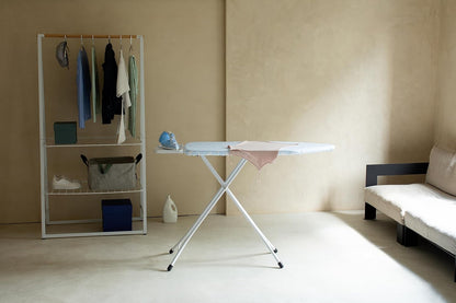 Brabantia Size C Ironing Board (49x18 in) 7 Height Options, Solid Steam Iron Rest Holder (Fresh