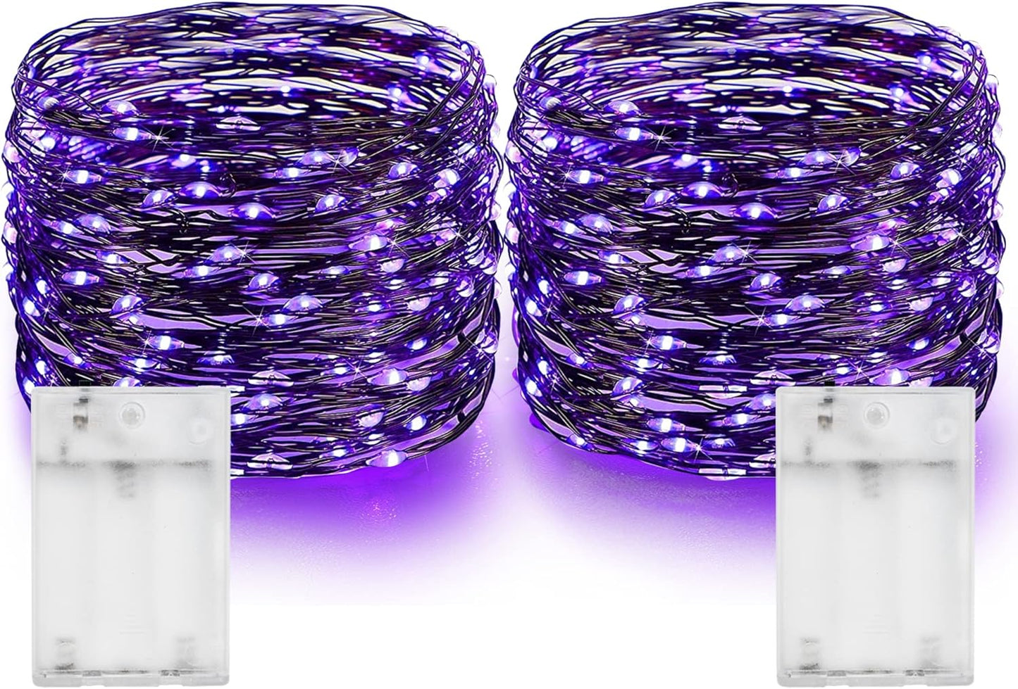 Dazzle Bright Fairy String Lights, Total 40FT 120LED Copper Wire Battery Operated Waterproof
