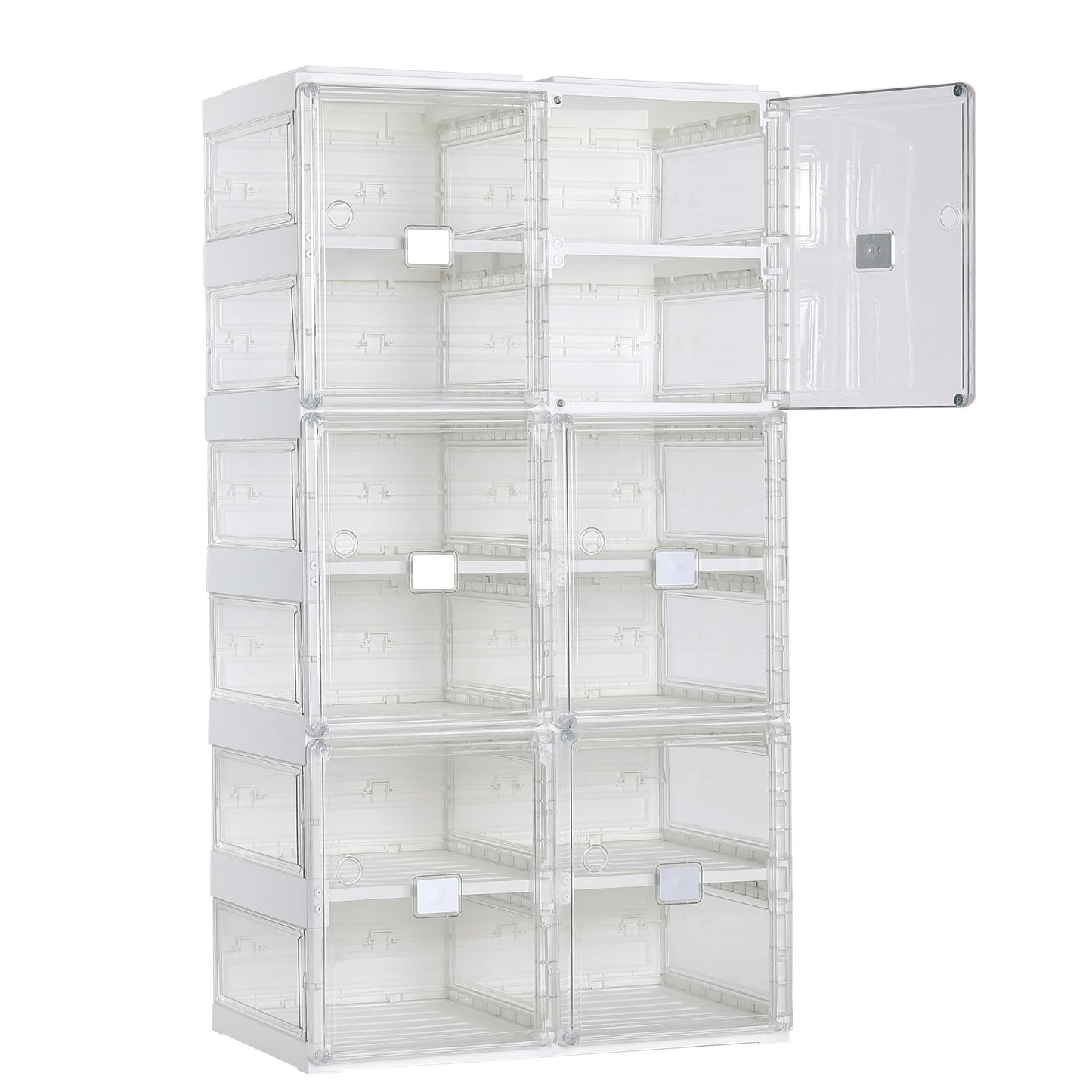 BIRDROCK HOME Foldable Shoe Rack Organizer for Closet Floor | 6-Tier Freestanding Storage Cabinet