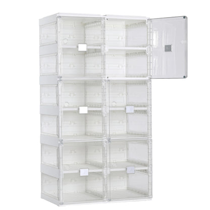 BIRDROCK HOME Foldable Shoe Rack Organizer for Closet Floor | 6-Tier Freestanding Storage Cabinet