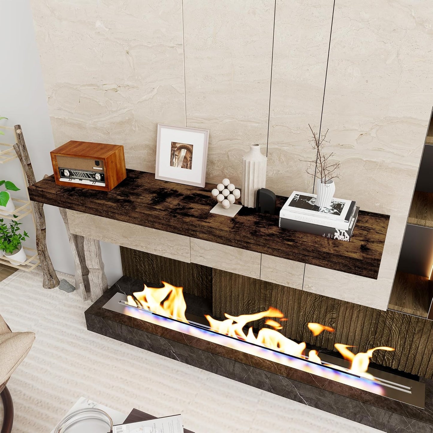 Floating Shelves 48 Inch Long, 12 Inch Deep Floating Shelves for Wall, 48 x 12 Large Wall Shelves
