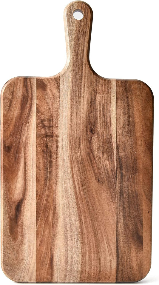 Acacia Wood Cutting Board - Wooden Kitchen Cutting Board for Meat, Cheese, Bread,Vegetables