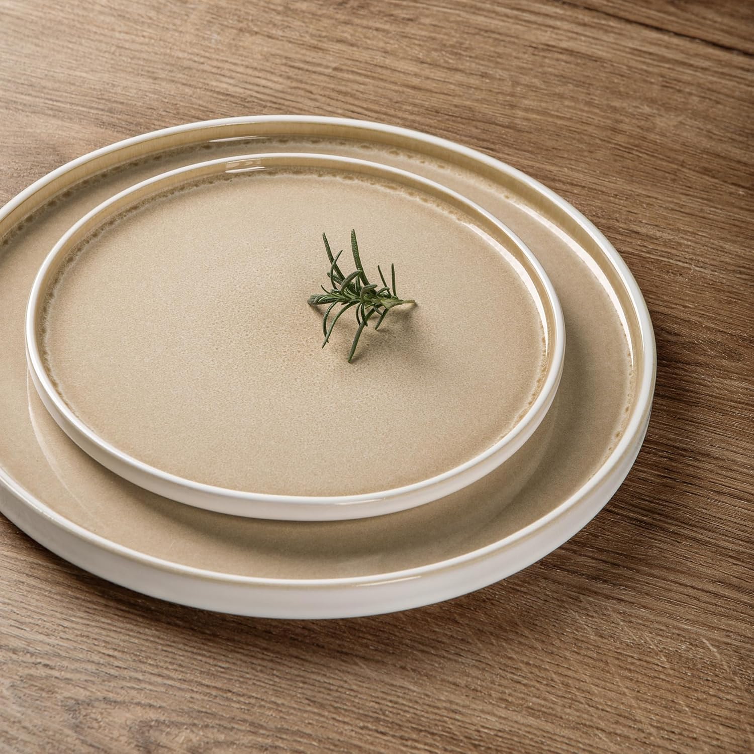 AmorArc Ceramic Dinnerware Sets, Handmade Reactive Glaze Stoneware Plates and Bowls Sets,Highly