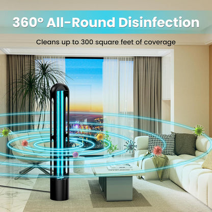 UV Light Sanitizer, Ultraviolet Lamp with Remote Control for Bed Bugs and Dust Mites, Home