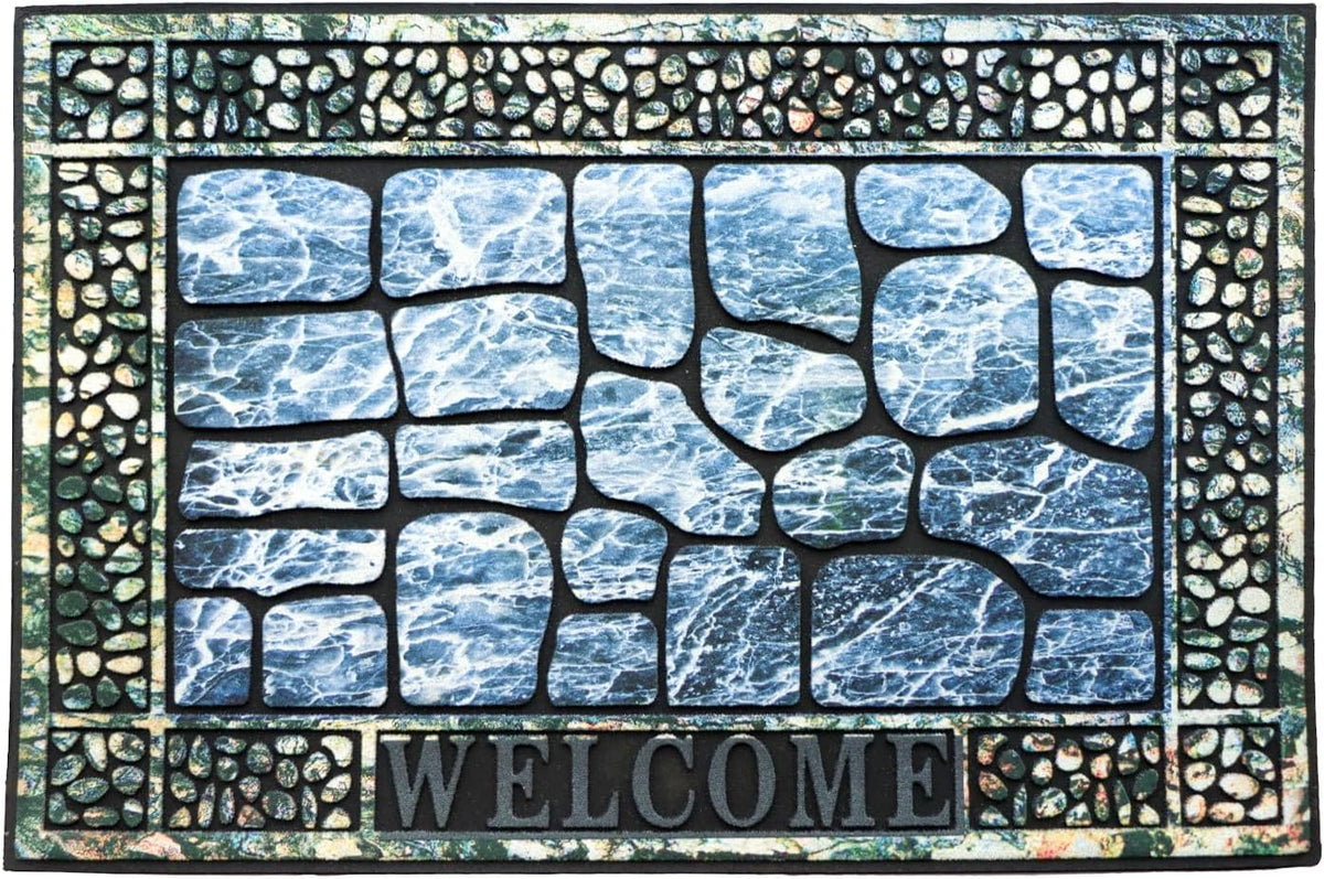 Door Mat Welcome Mat, Heavy Duty Door Mat 23.6 x 35.4 Inch Front Door Mat Rug Doormat for Outdoor