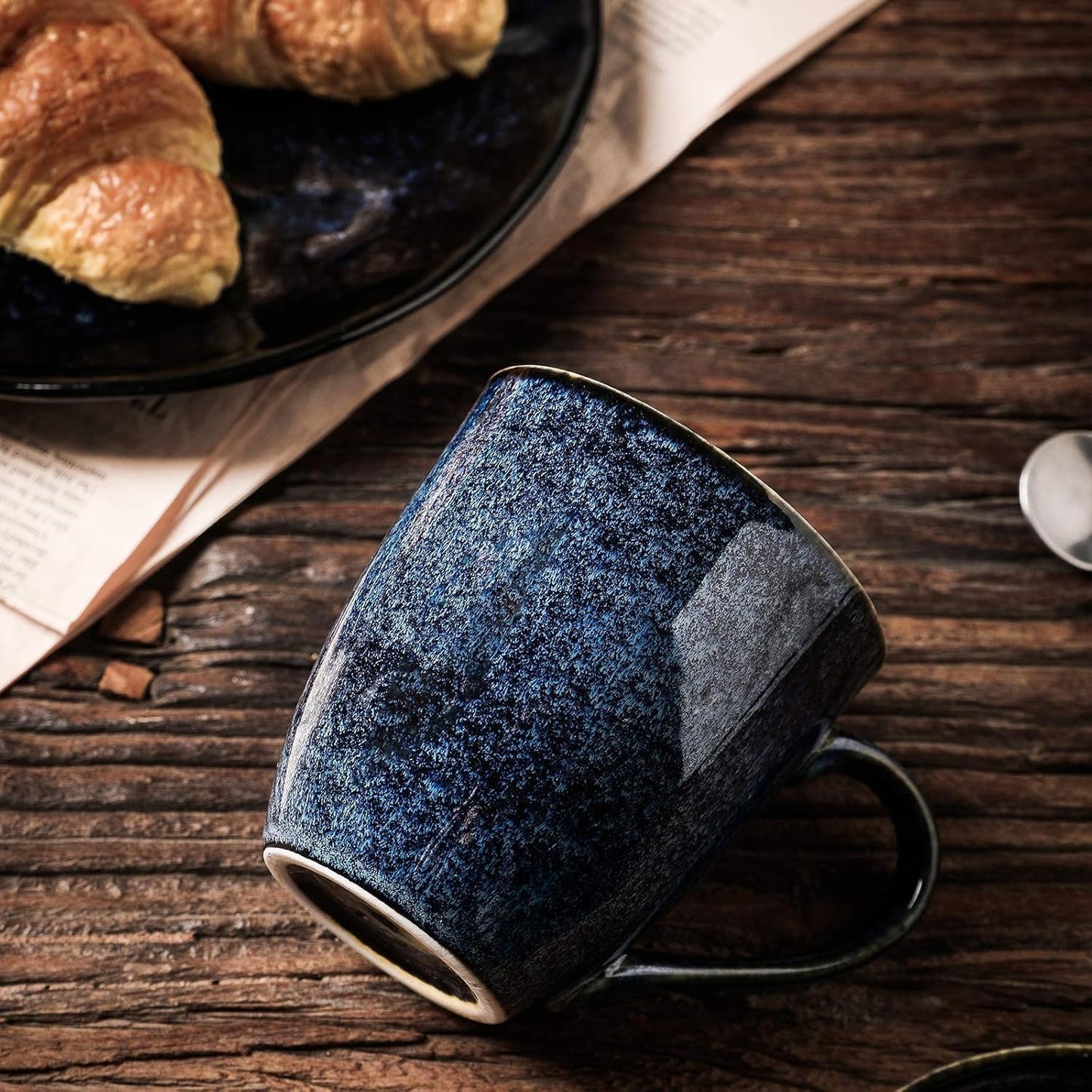 vicrays Coffee Mug Set, 12 Ounce, Set of 6, Ceramic Mug for Men, Women, Unique Glazed Mugs with