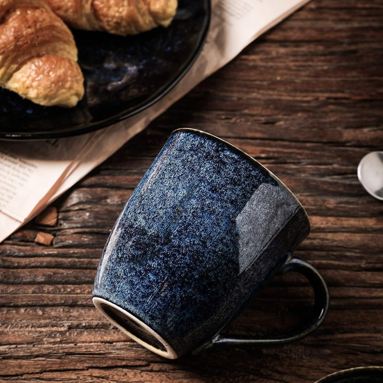 vicrays Coffee Mug Set, 12 Ounce, Set of 6, Ceramic Mug for Men, Women, Unique Glazed Mugs with