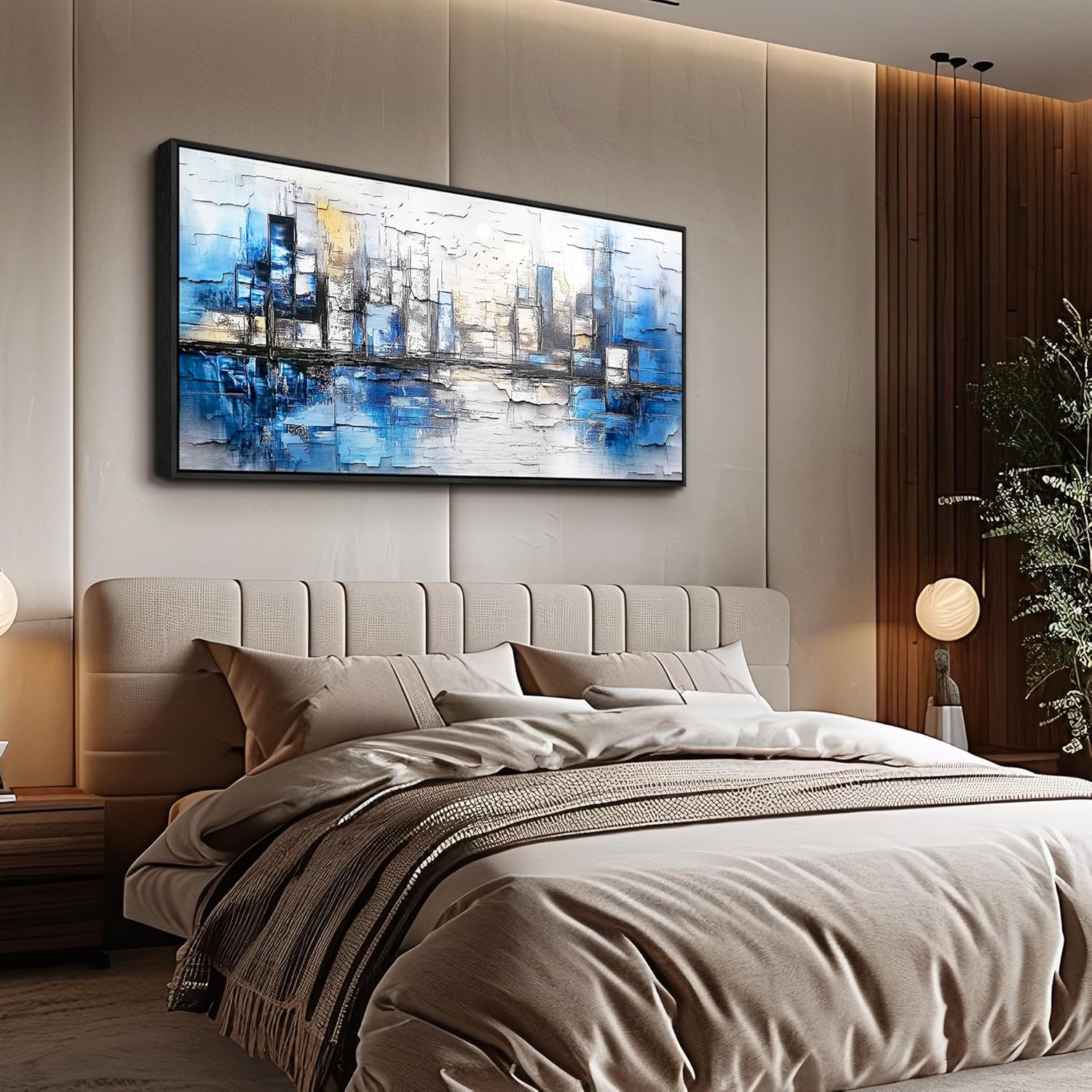 ZUITINGHUA Large Black Framed Wall Decor For Living Room Canvas Wall Art For Office Modern Wall