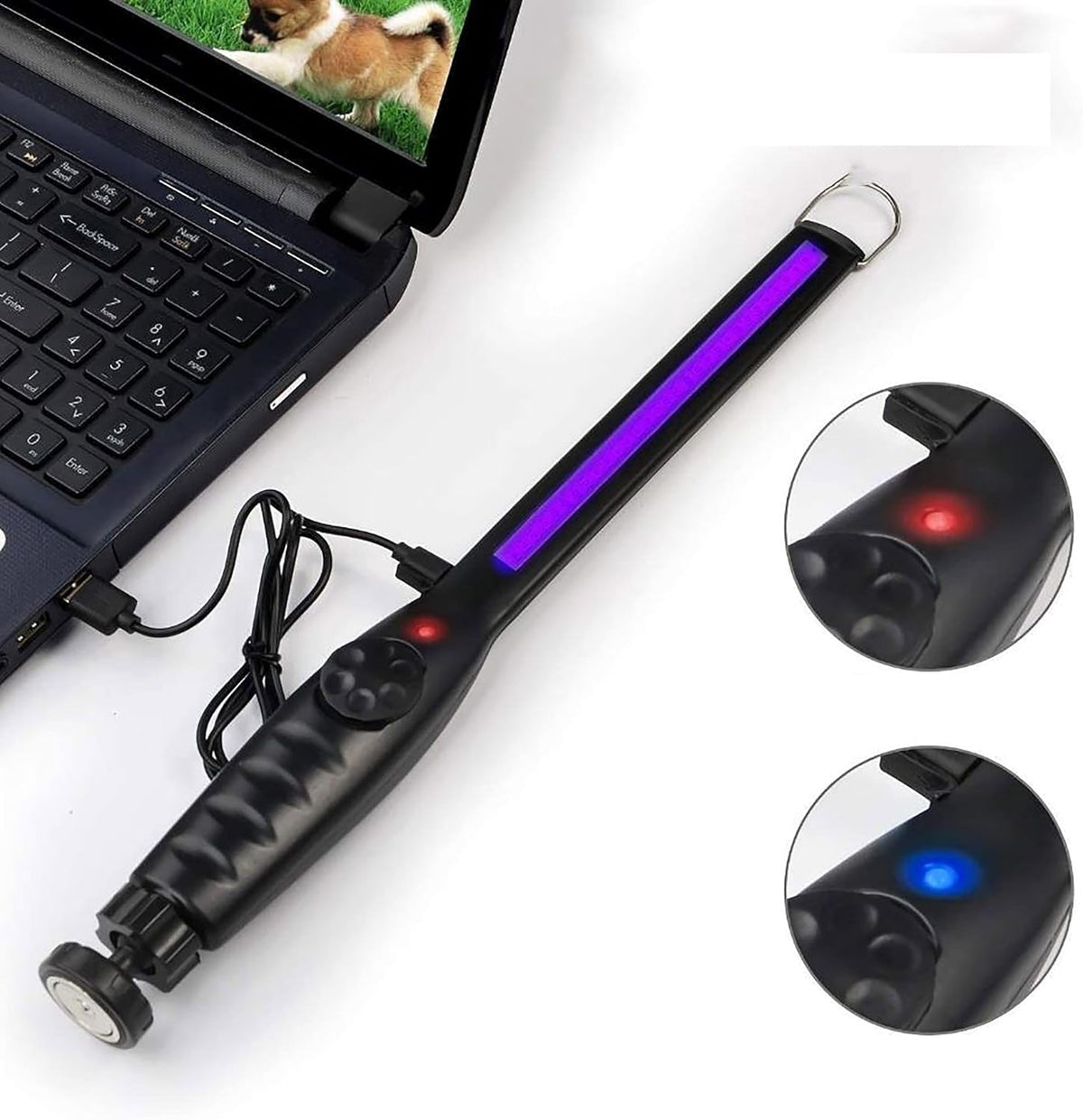 UV Light Sanitizer – Portable UV Light Wand – Rechargeable Handheld Device for Reducing Bacteria