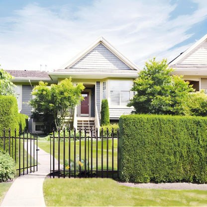 Metal Garden Fence 32 in H x 24 in W 5 Panels (4 Panels + 1 Gate) Total Length 10 ft, No Need Dig