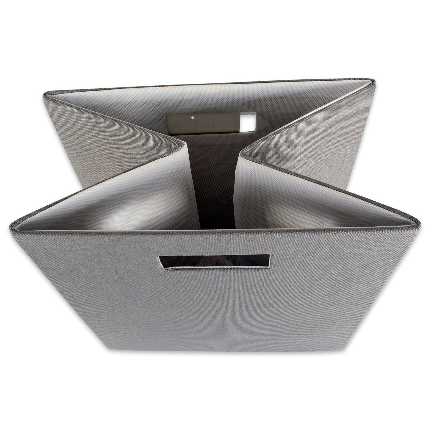 DII Fabric Storage Cube Organizer Bin 13x13x13 Foldable, Gray