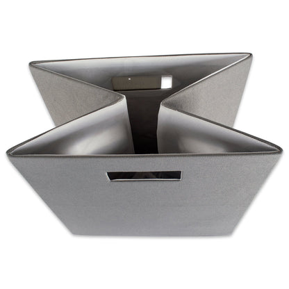 DII Fabric Storage Cube Organizer Bin 13x13x13 Foldable, Gray