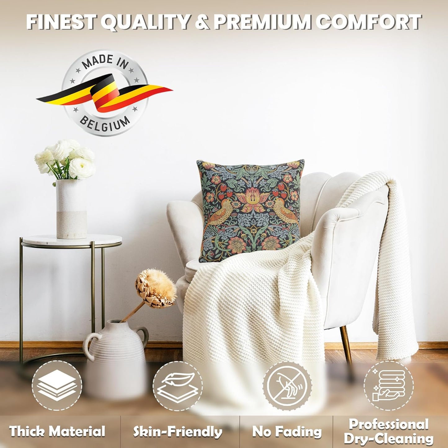 Charlotte Home Furnishings Throw Pillow Covers, Decorative Boho Pillow Covers for Couch, Living
