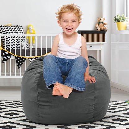 Hobestluk Bean Bag Chairs 2.5FT Bean Bag Chair with Memory Foam Filled & Machine Washable