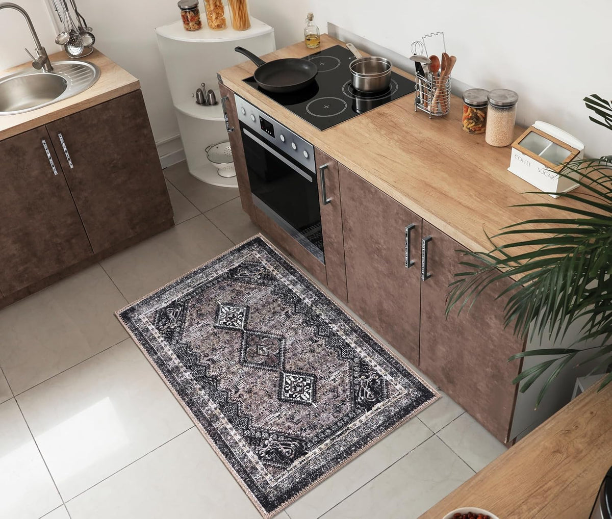 Keen Home Design 2x3 Rug - Machine Washable Entry Rug with Non-Slip Backing, Ideal for Enteryway