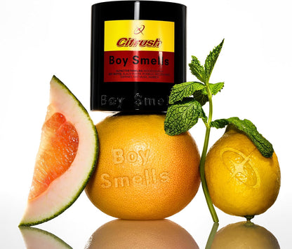 Boy Smells Citrush Candle – Bright Citrus Aroma – Warm Musk Finish – Pomelo Oil – Clean Burning