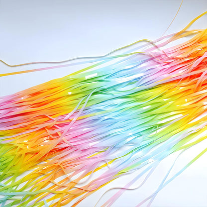 Gradient Pastel Foil Fringe Curtain - GREATRIL Pastel Color Backdrop Streamers for Kids