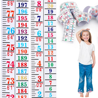 Tatuo Growth Chart Wall Labels Height Indicator Tape Ruler Growth Chart Decor Height Indicator