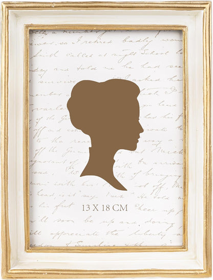 AELS 5x7 Inch Vintage Picture Frame, Elegant Antique Photo Frames with Glass Front, Photo Display