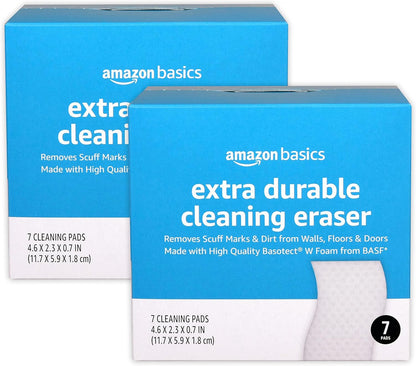 Amazon Basics Extra Durable Eraser, Cleaning Sponges, Removes Scruff Marks and Dirt from Any