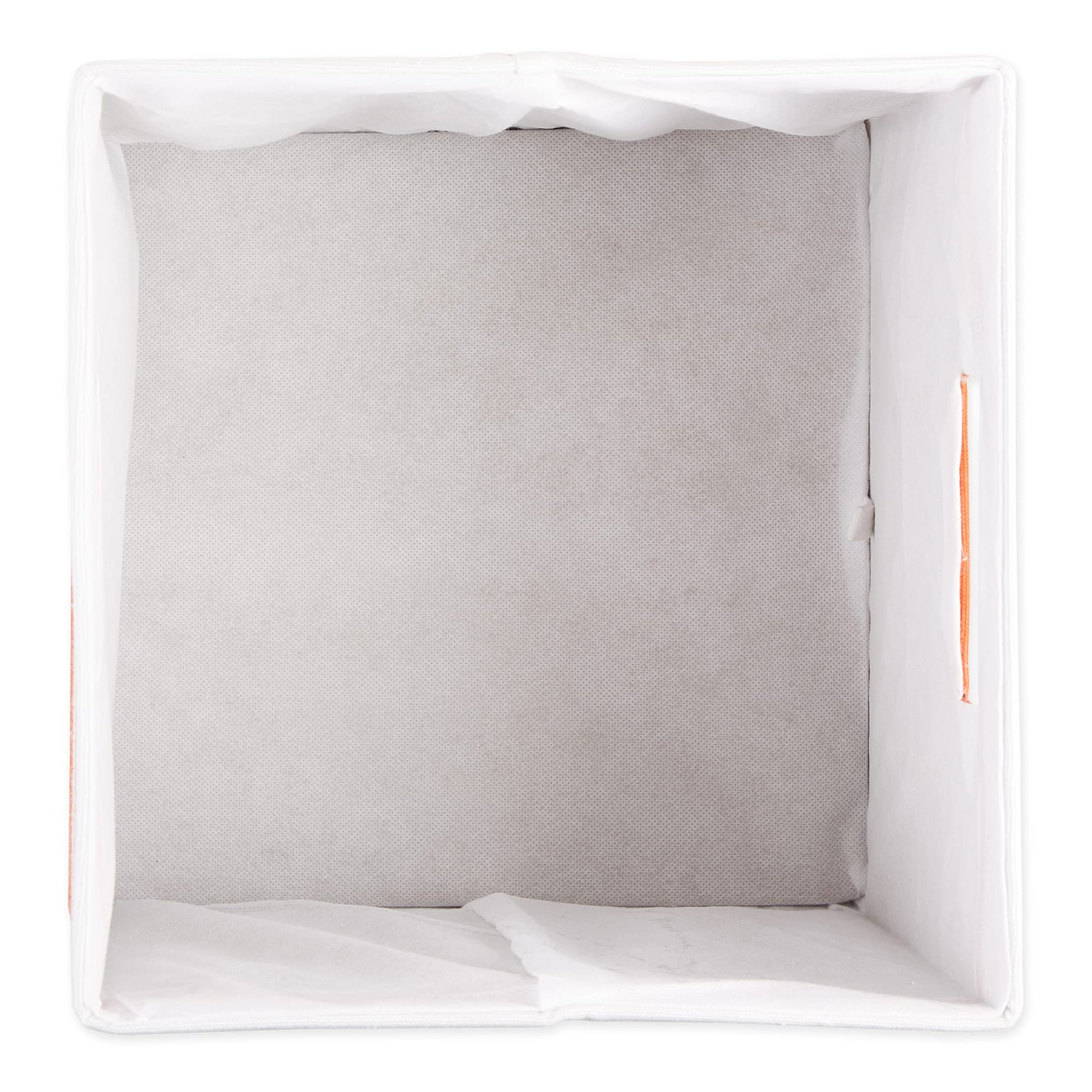 DII Polyester Cube Storage Collection Collapsible Hard Sided Bin, 13x13x13, Spice