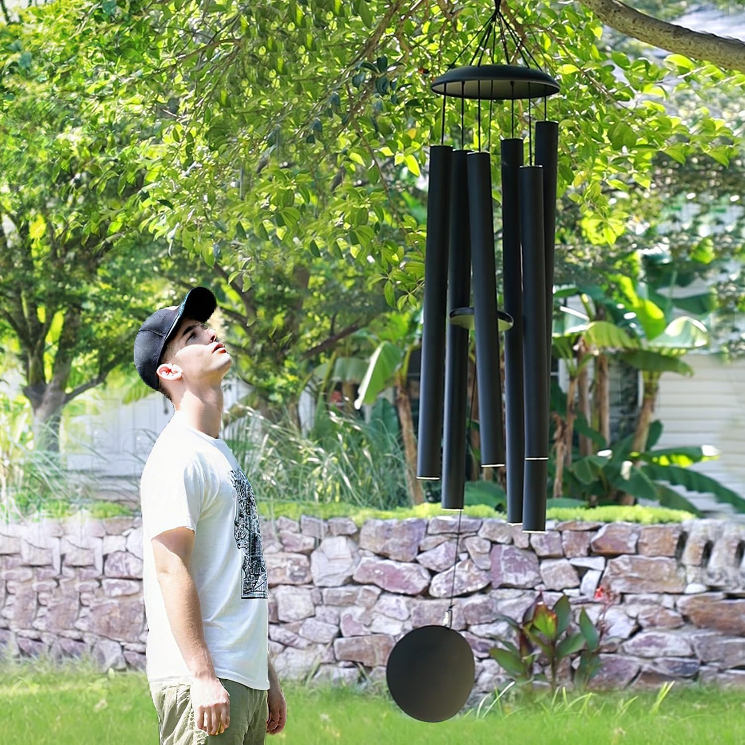 ASTARIN 65 in Wind Chimes for outisde - Extra Large Outdoor Handcrafted WindChimes,Deep Tone Metal